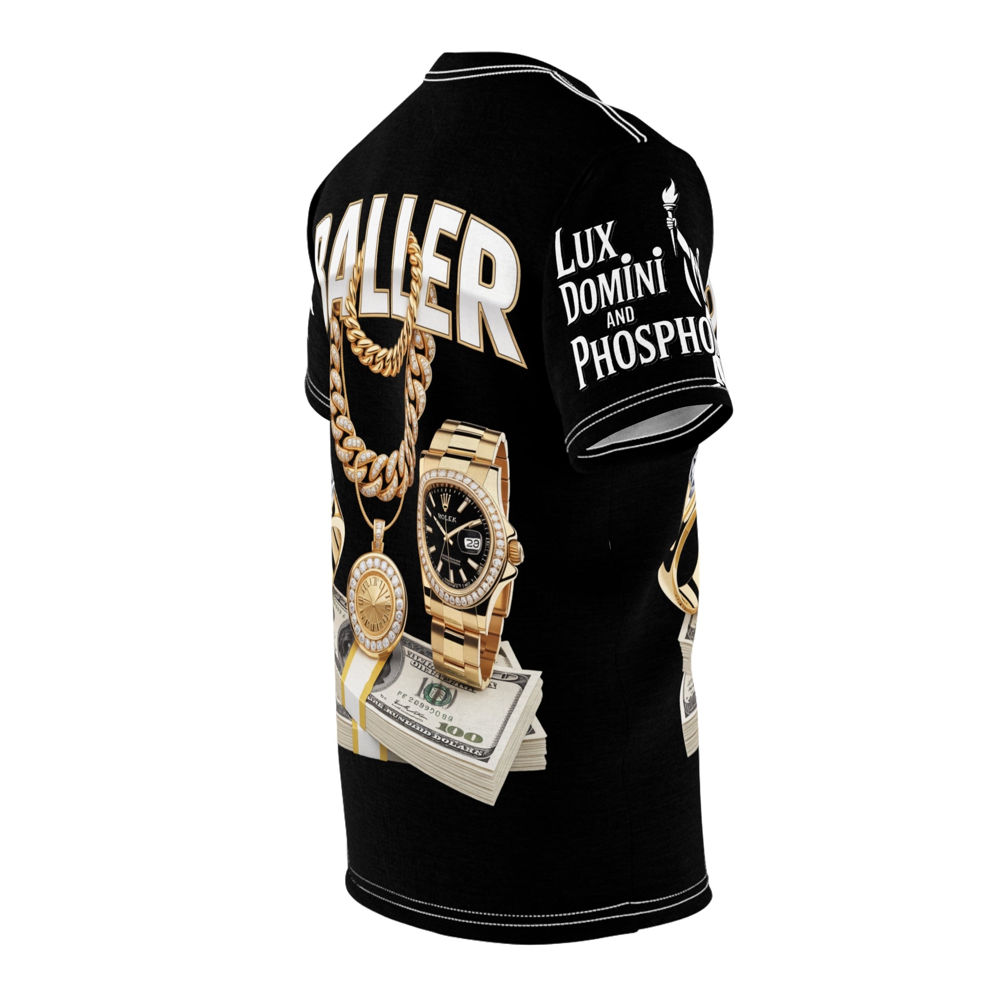 Baller  Unisex Tee - Lux Domini and Phosphorus LD&P Apparel Design black