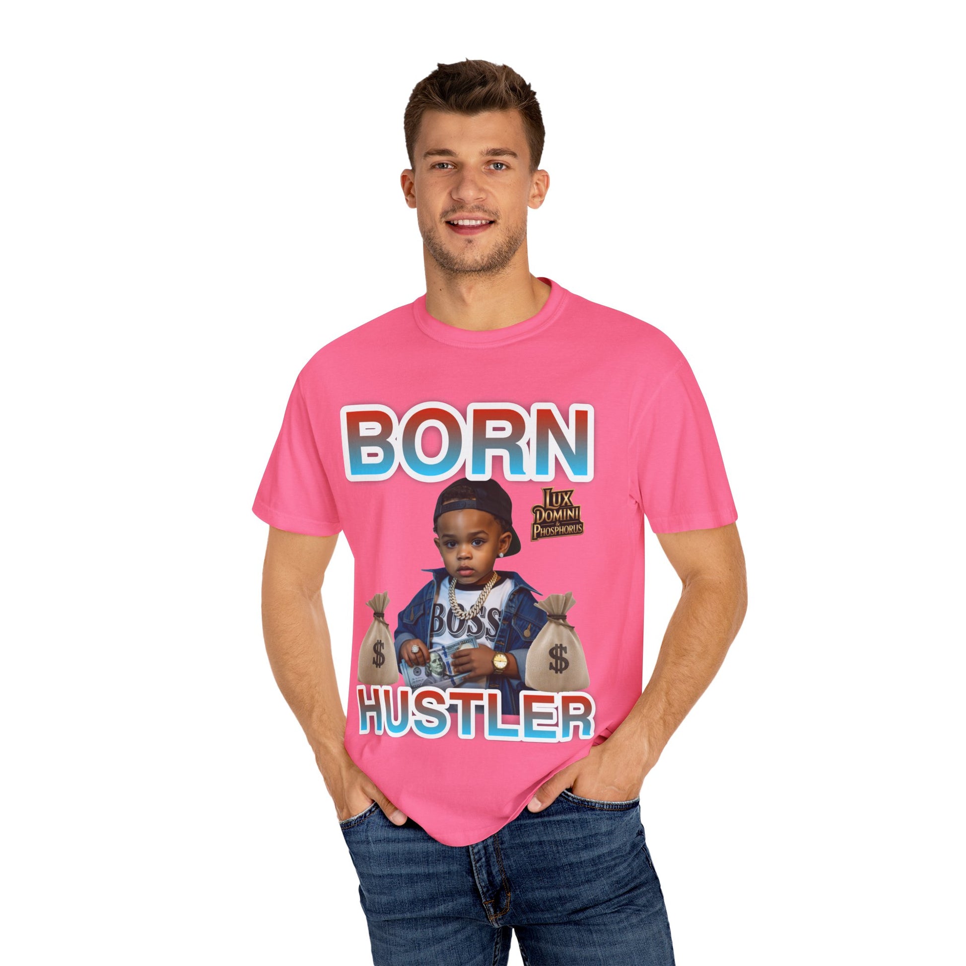 Garment-Dyed T-shirt BORN HUSTLER LD&P APPAREL