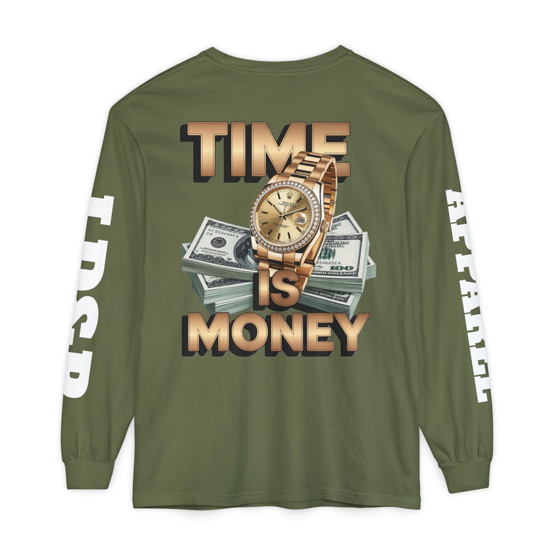 Long Sleeve T-Shirt Time is MONEY Design
