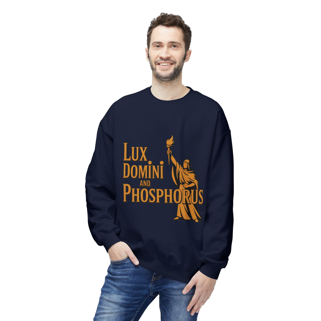 "Lux Domini and Phosphorus" crew-neck sweatshirt