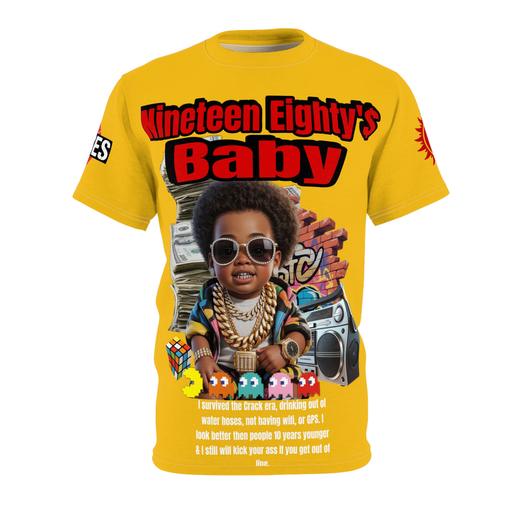 Nineteen Eighty's Baby Graphic Tee LD&P APPAREL Yellow