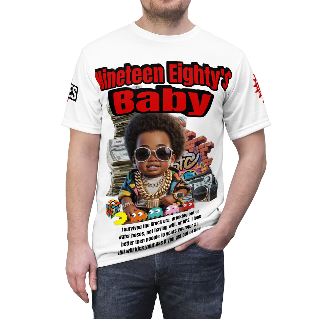 Nineteen Eighty's Baby Graphic Tee LD&P APPAREL White