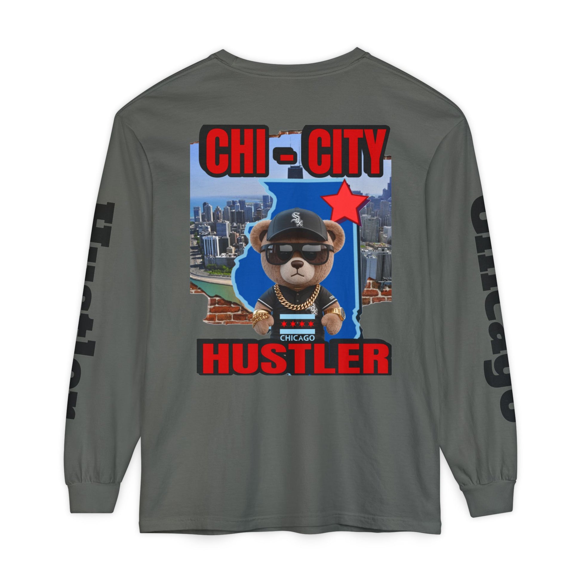 Chi-City Hustler Long Sleeve T-Shirt — LD&P Apparel