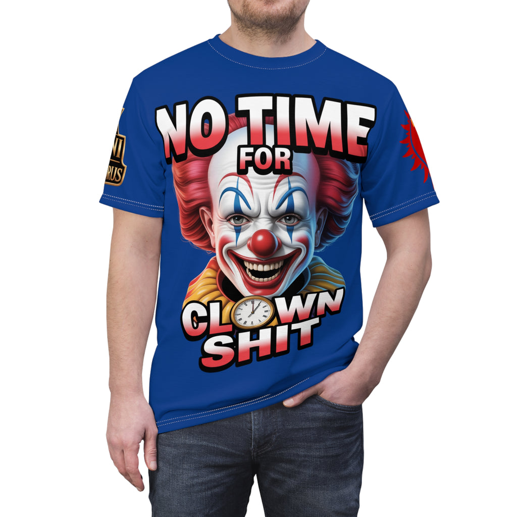 No Time For Clowns Unisex Tee Blue