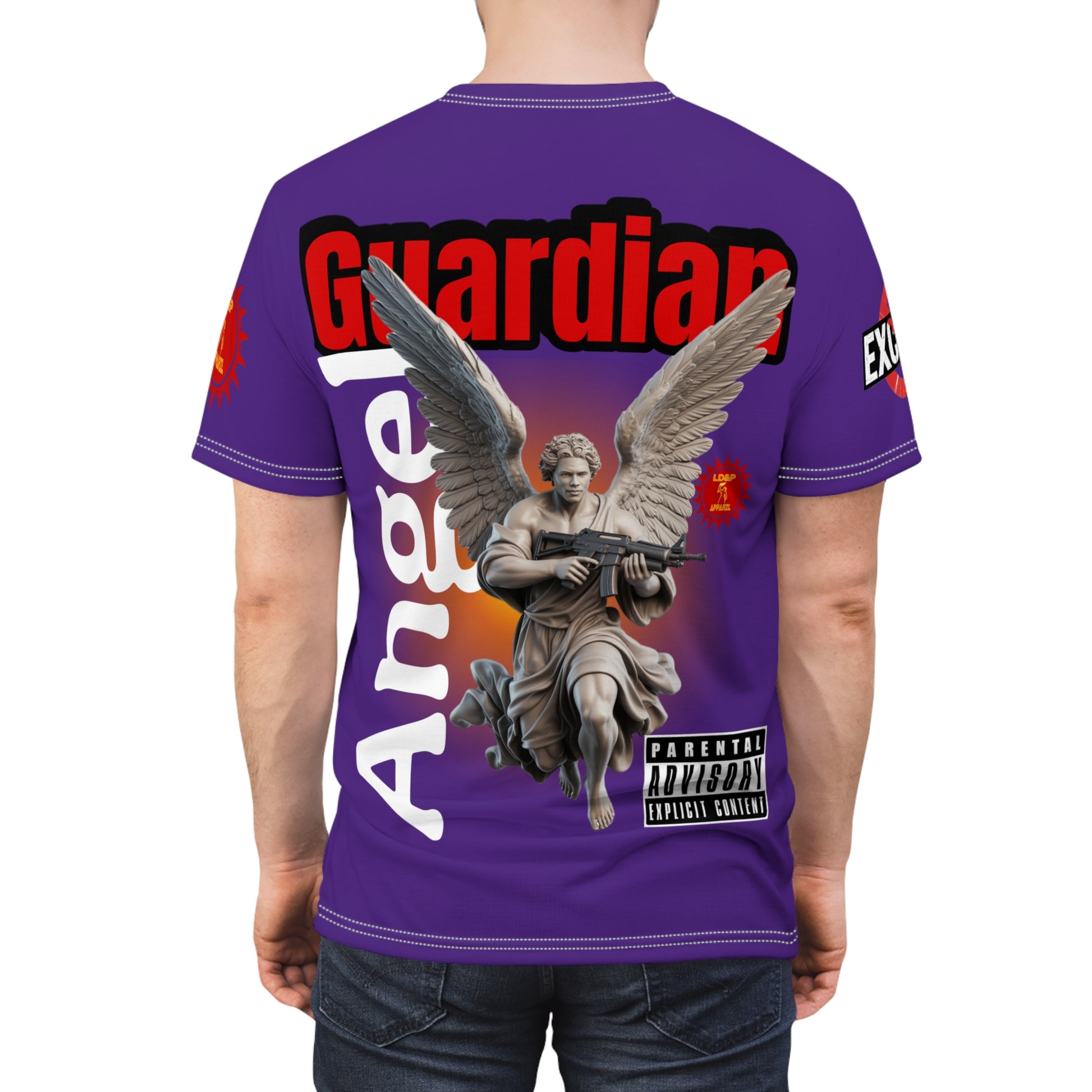 Guardian Angel Graphic Tee LD&P APPAREL Purple
