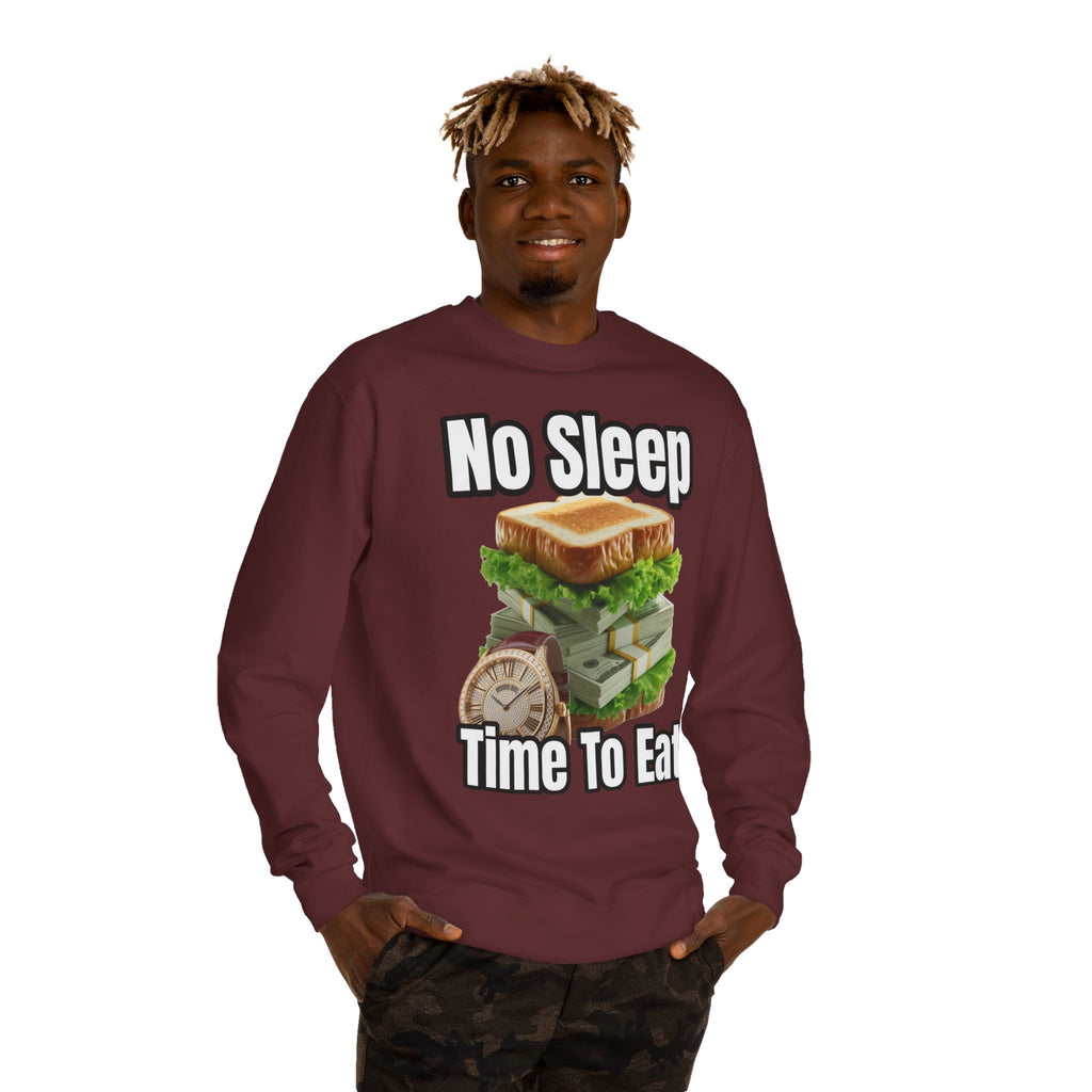 Unisex Sweatshirt No Sleep Time To Eat