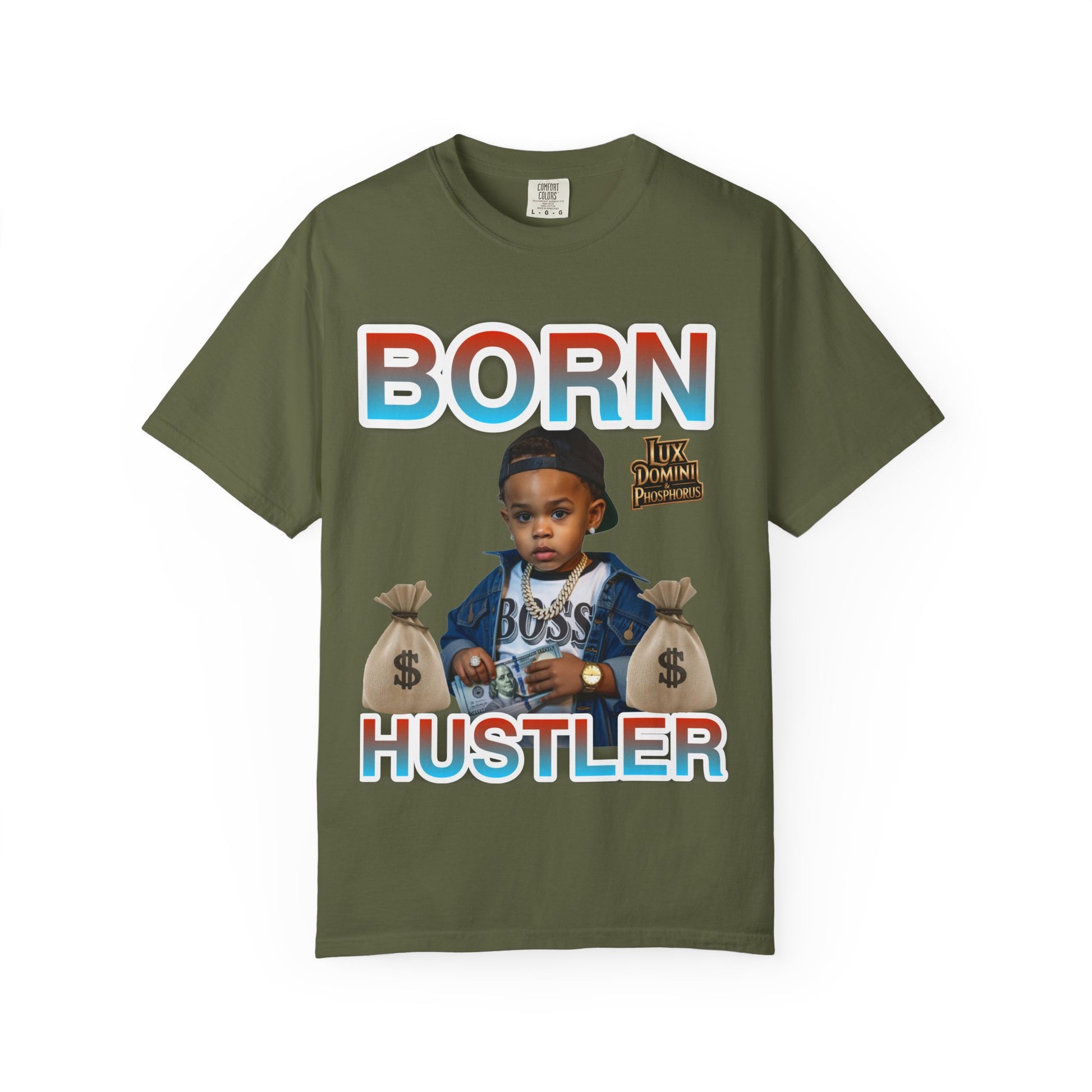 Garment-Dyed T-shirt BORN HUSTLER LD&P APPAREL