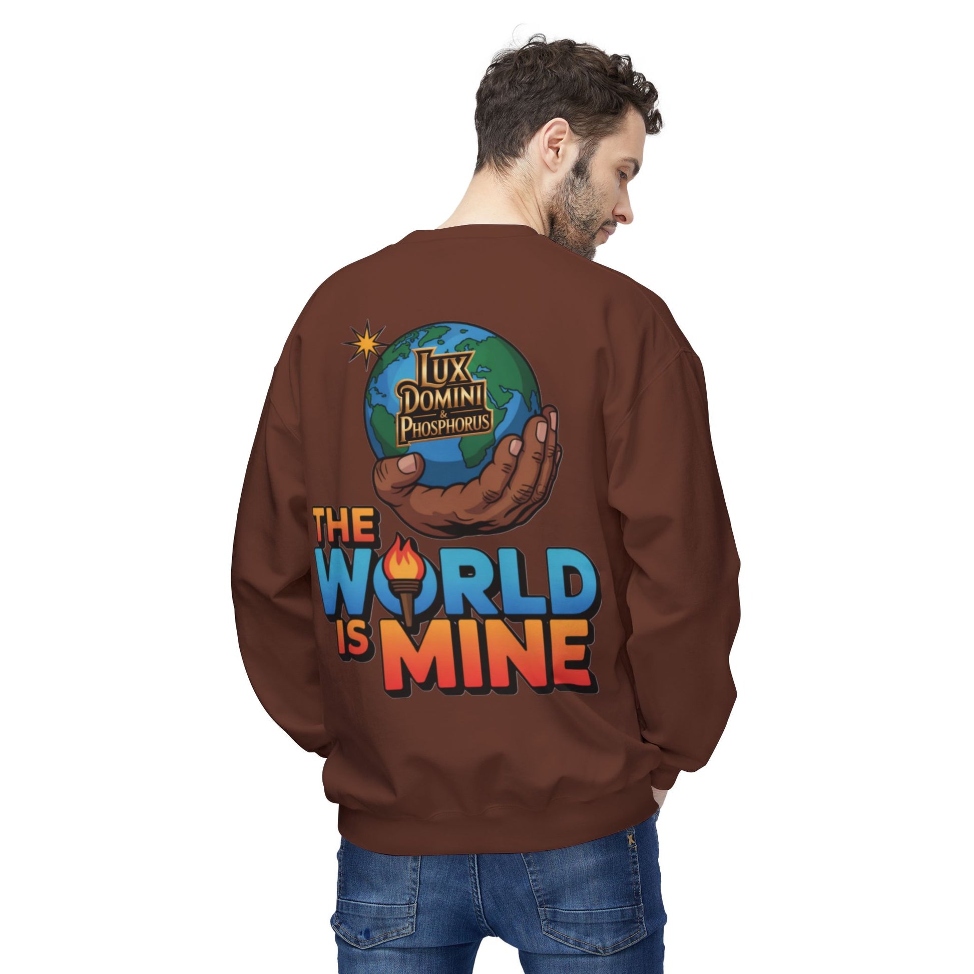 "The World Is Mine"  Design 2 Crewneck Sweatshirt