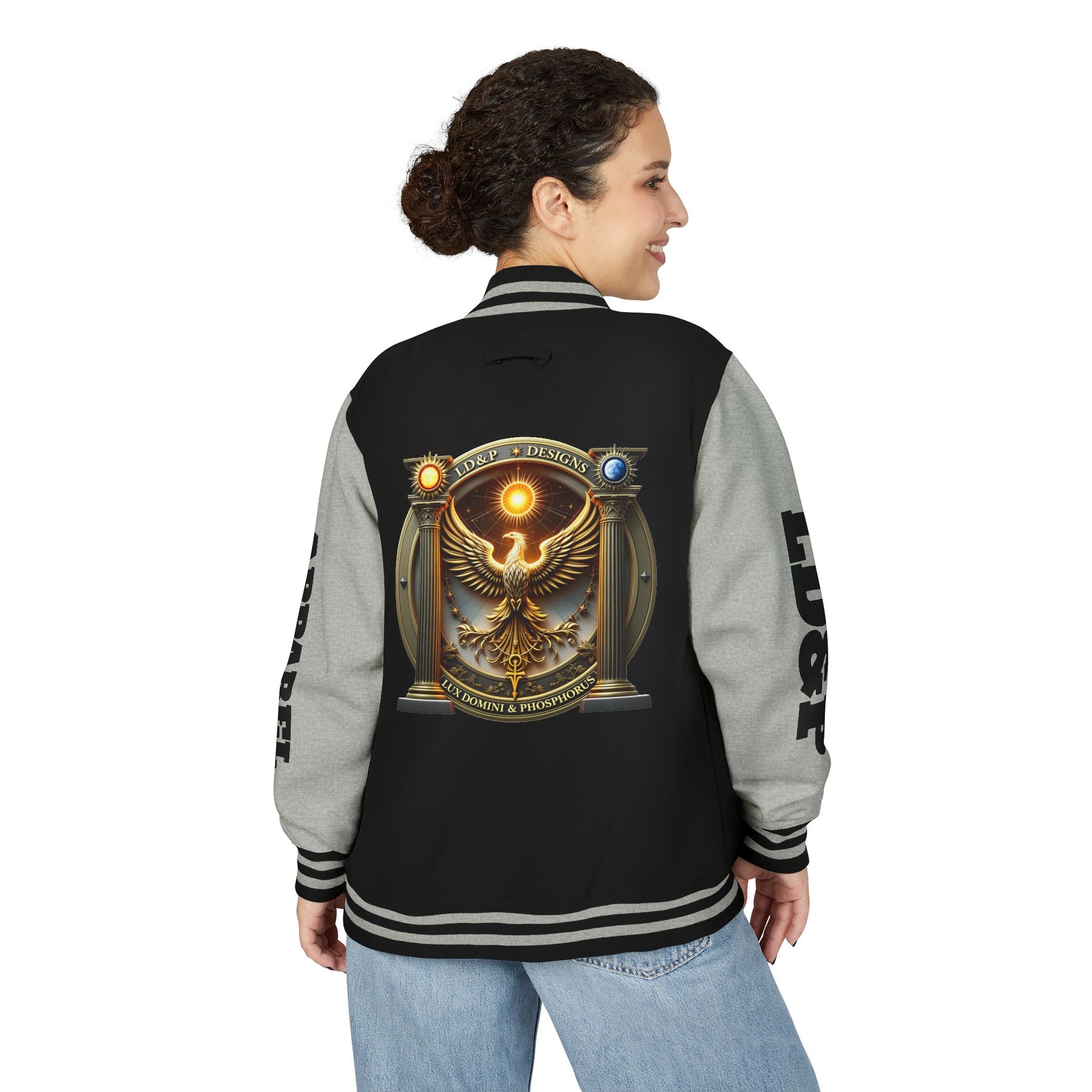 Letterman Jacket LD&P APPAREL Logo Design