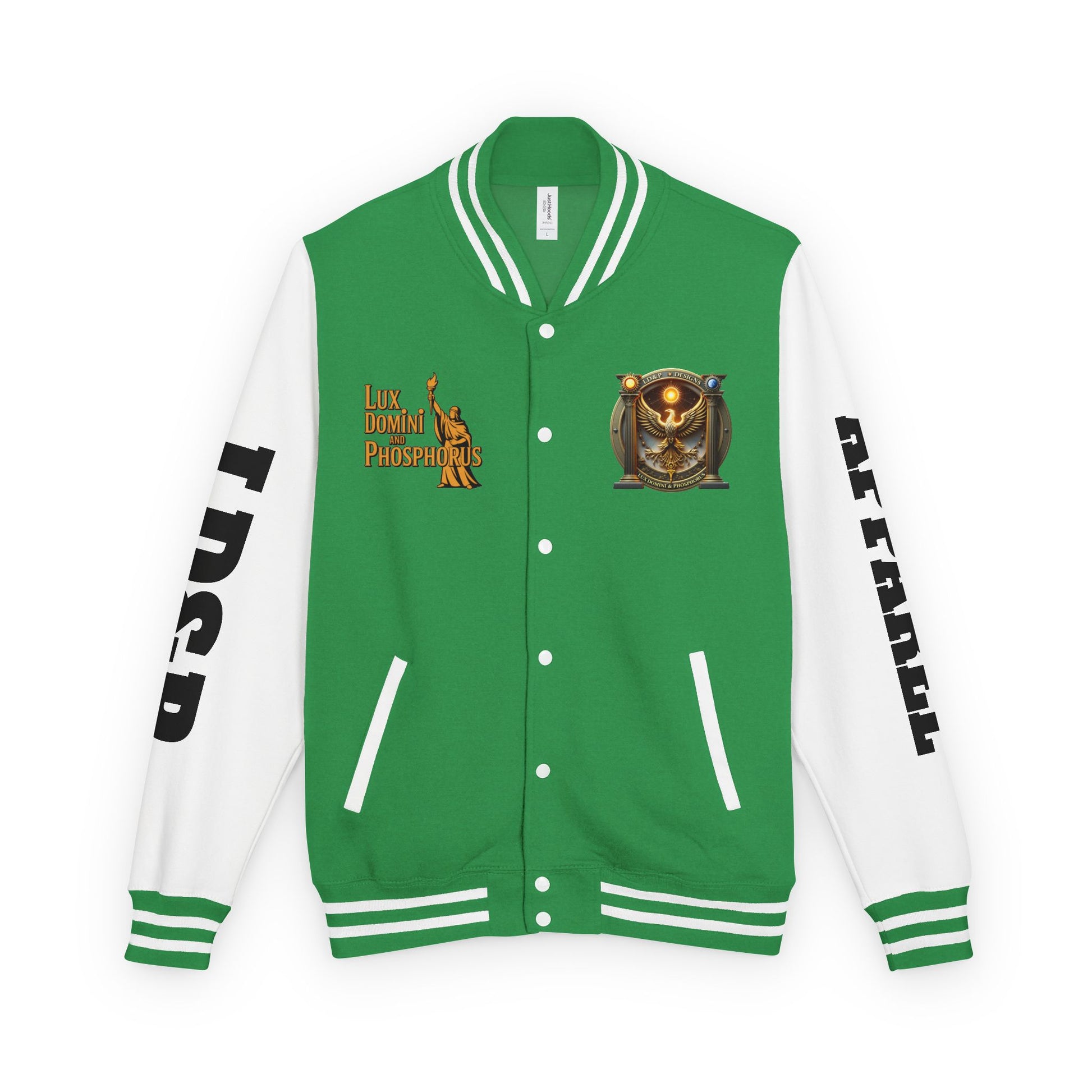 Letterman Jacket LD&P APPAREL Logo Design