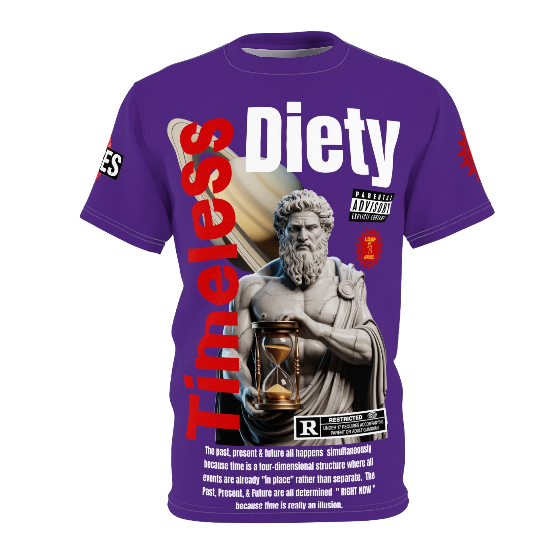 Timeless Diety Graphic Tee LD&P APPAREL Purple