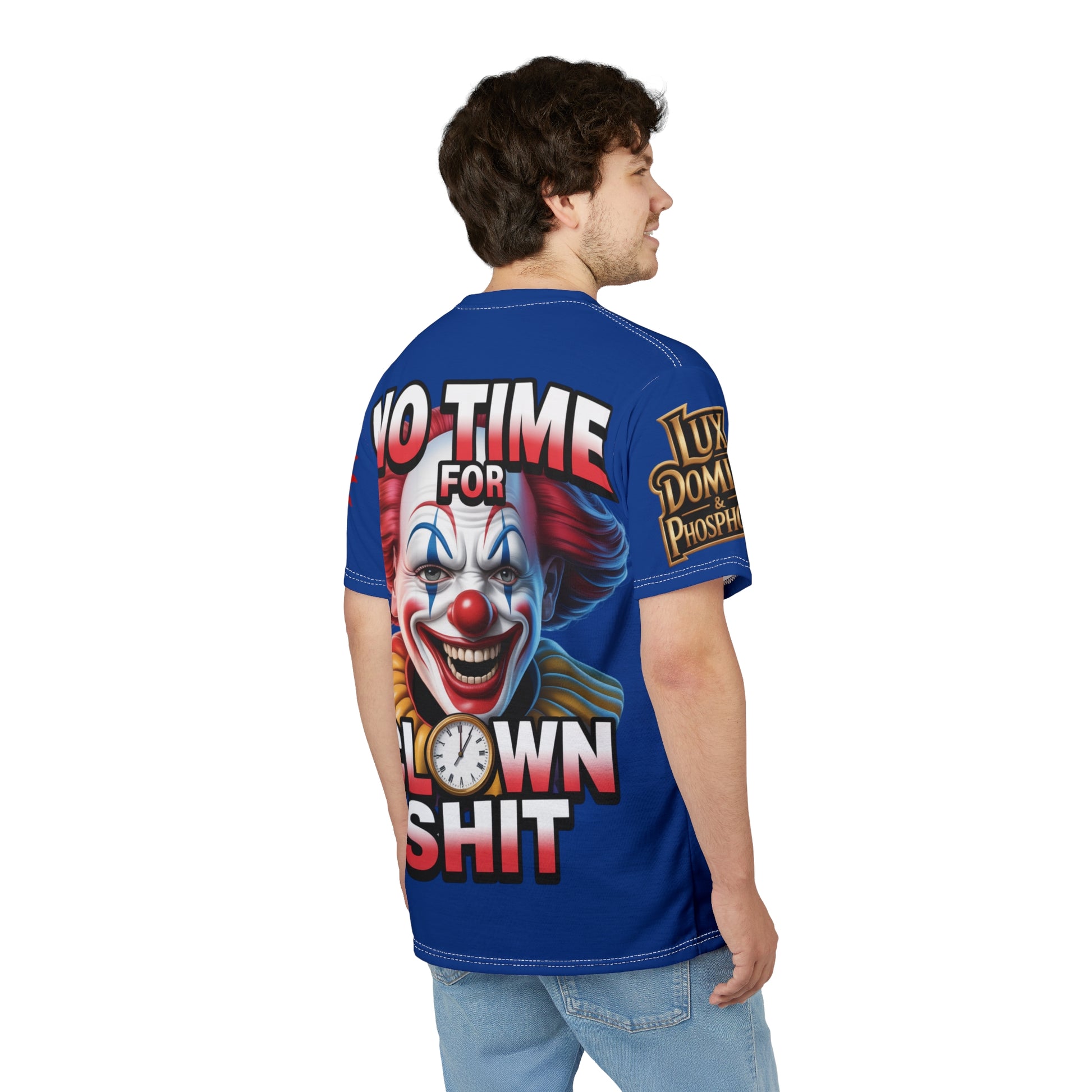 No Time For Clowns Unisex Tee Blue