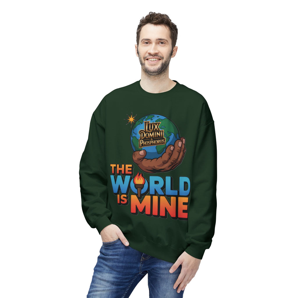 "The World Is Mine"  Design 2 Crewneck Sweatshirt