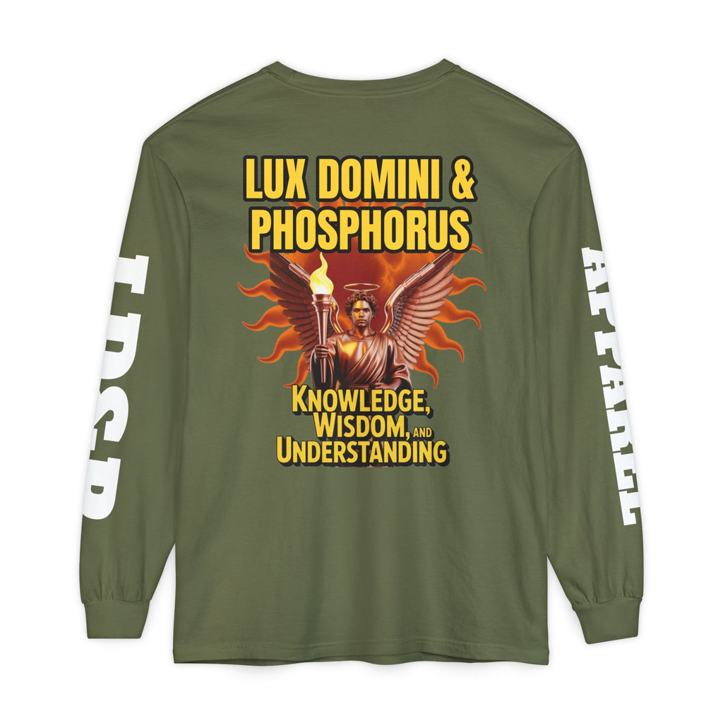 Long Sleeve T-Shirt LD&P Apparel Knowledge Wisdom Understanding Design