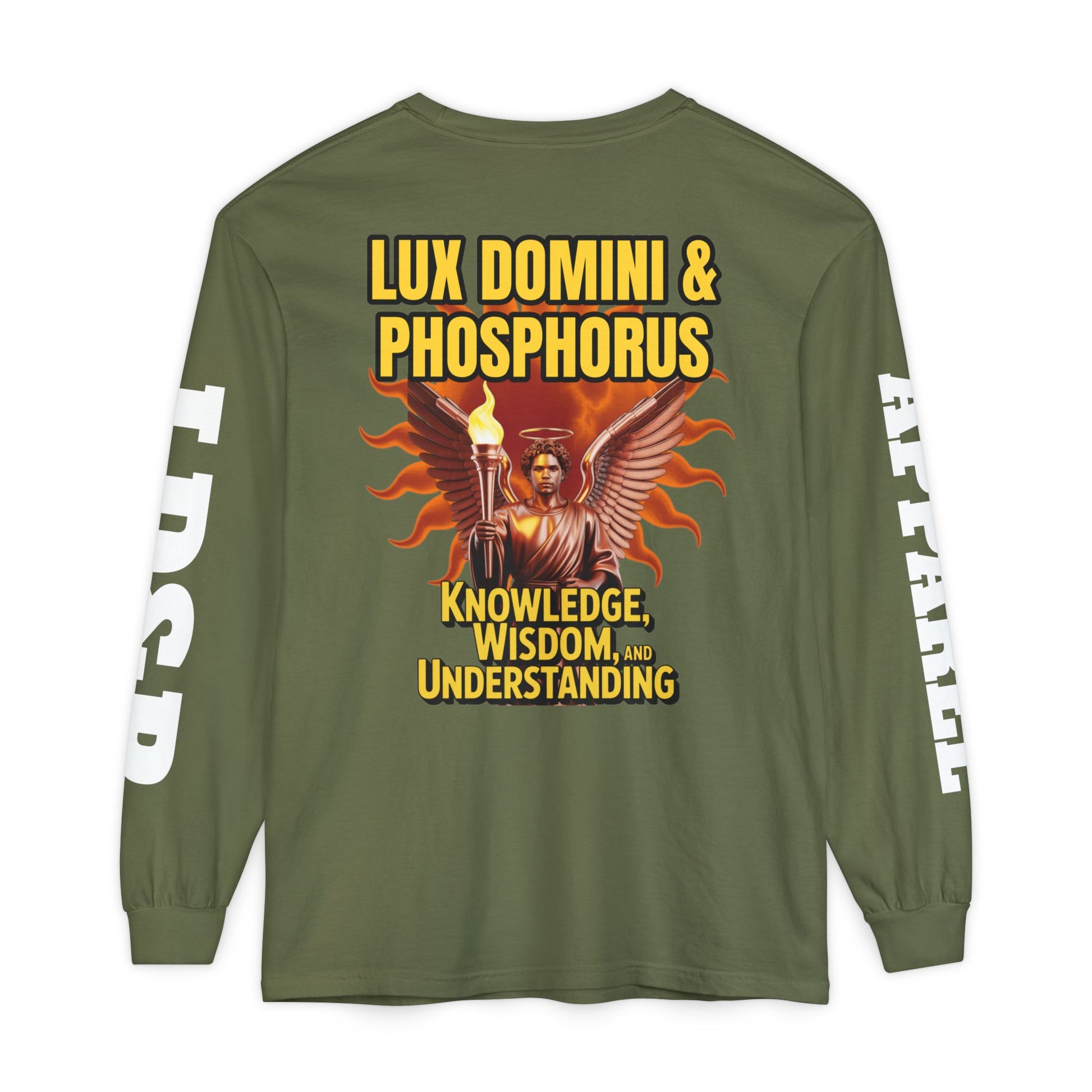 Long Sleeve T-Shirt LD&P Apparel Knowledge Wisdom Understanding Design