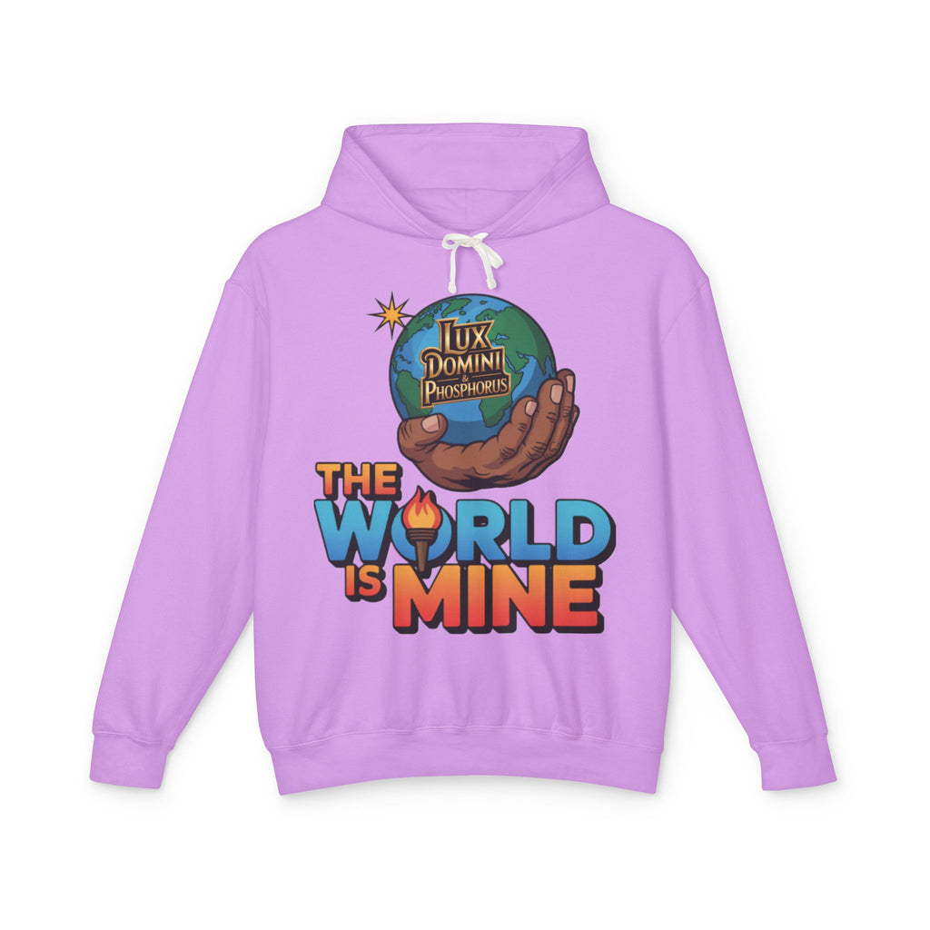 The World Is Mine Hooded Sweatshirt, Unisex Lightweight Pullover, King of the Jungle Sweatshirt, Animal Lover Gift, Cool Casual Wear