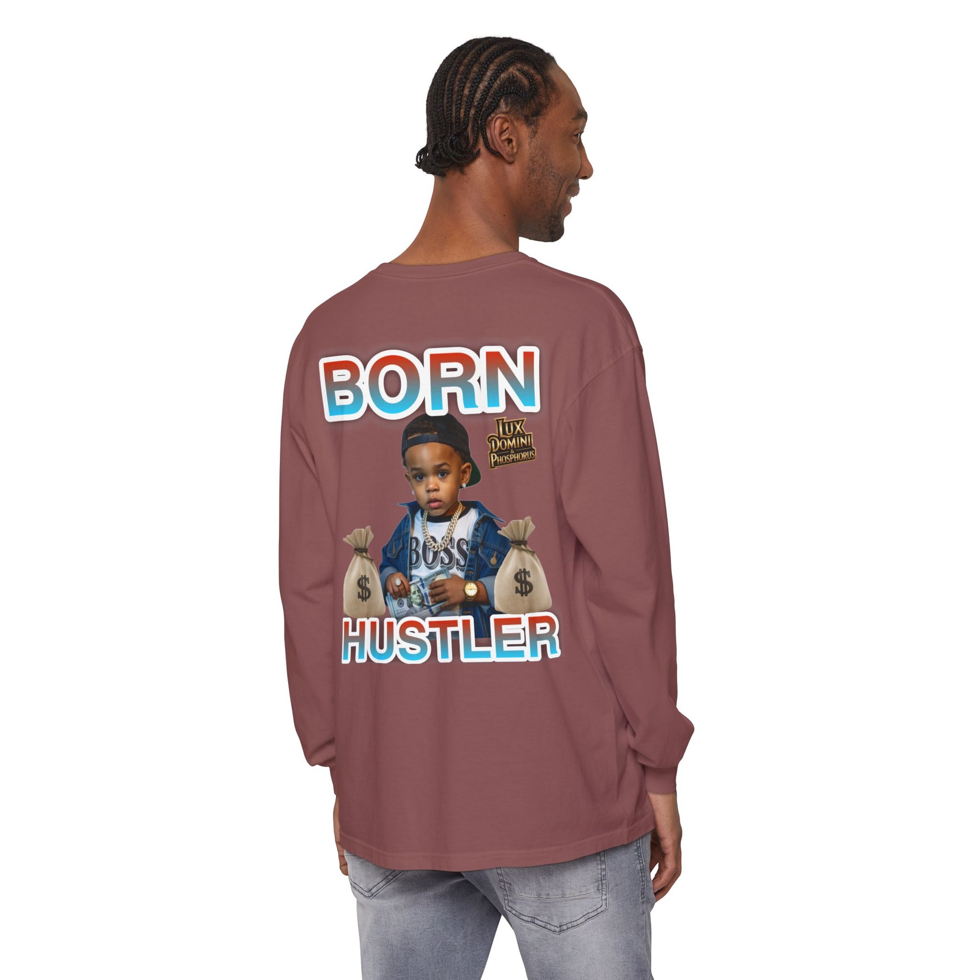 Long Sleeve T-Shirt Born Hustler Apparel
