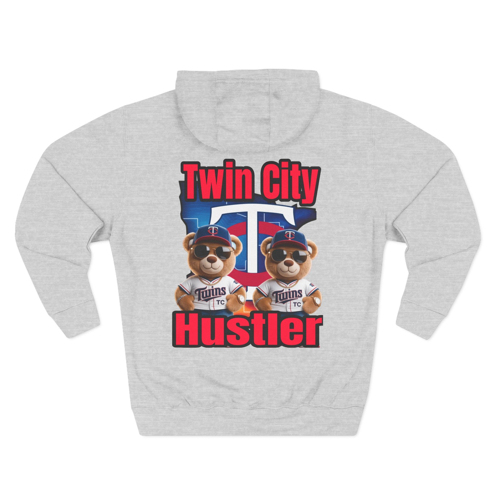 Fleece Hoodie Twin City HUSTLER Design