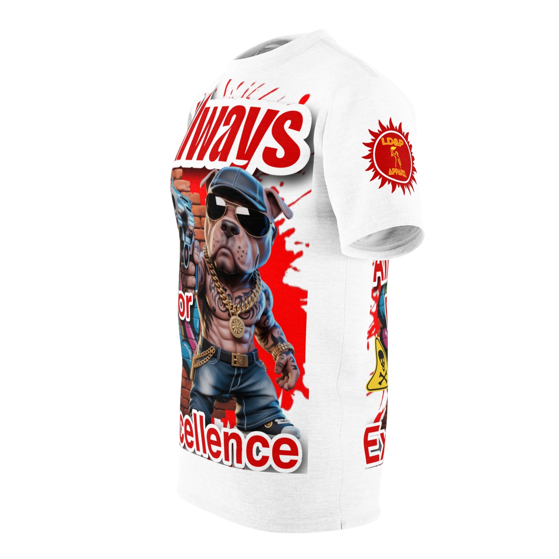 I Always Aim For Excellence LD&P APPAREL GRAPHIC Tee White