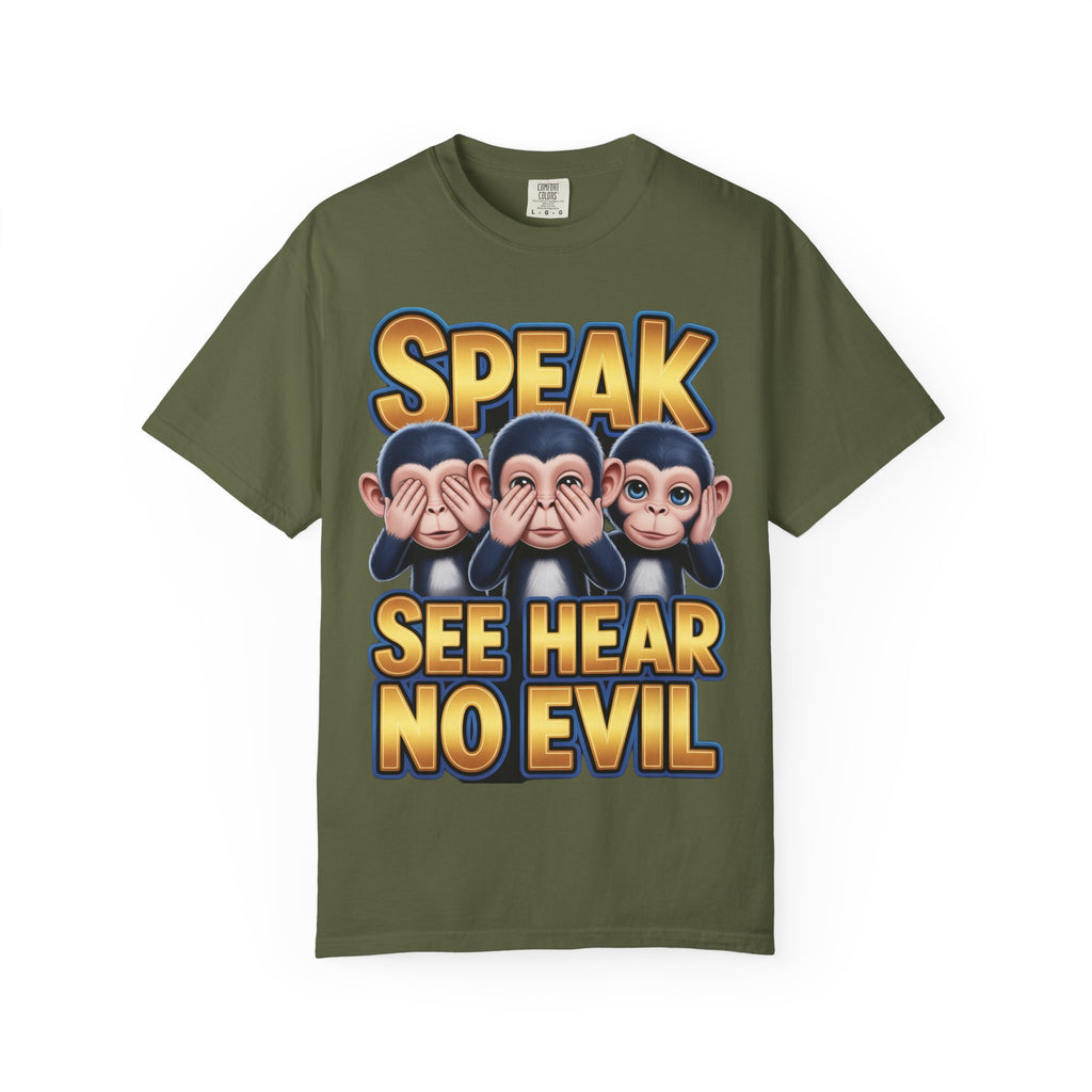 Graphic T-Shirt Speak See Hear No Evil design #2