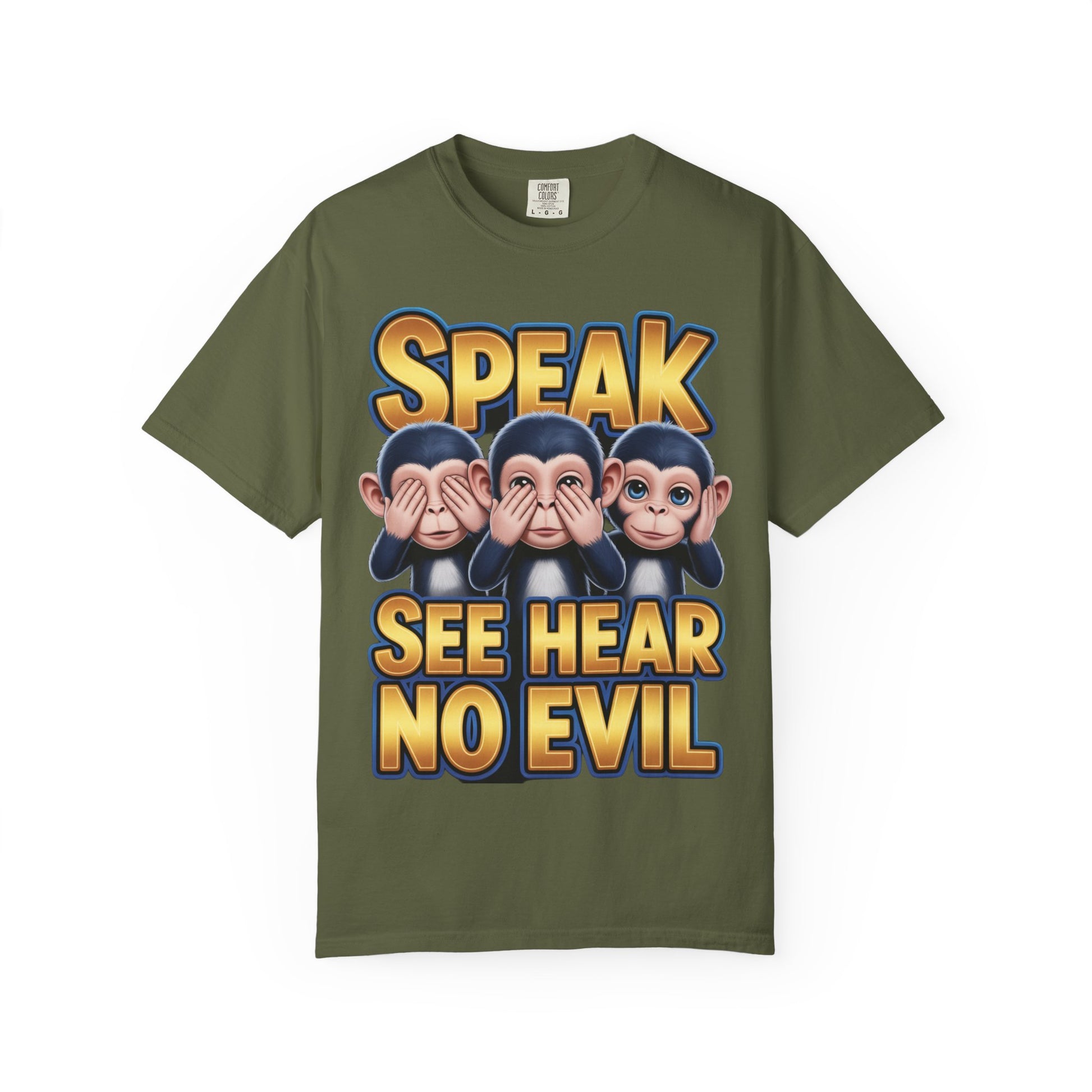 Graphic T-Shirt Speak See Hear No Evil design #2