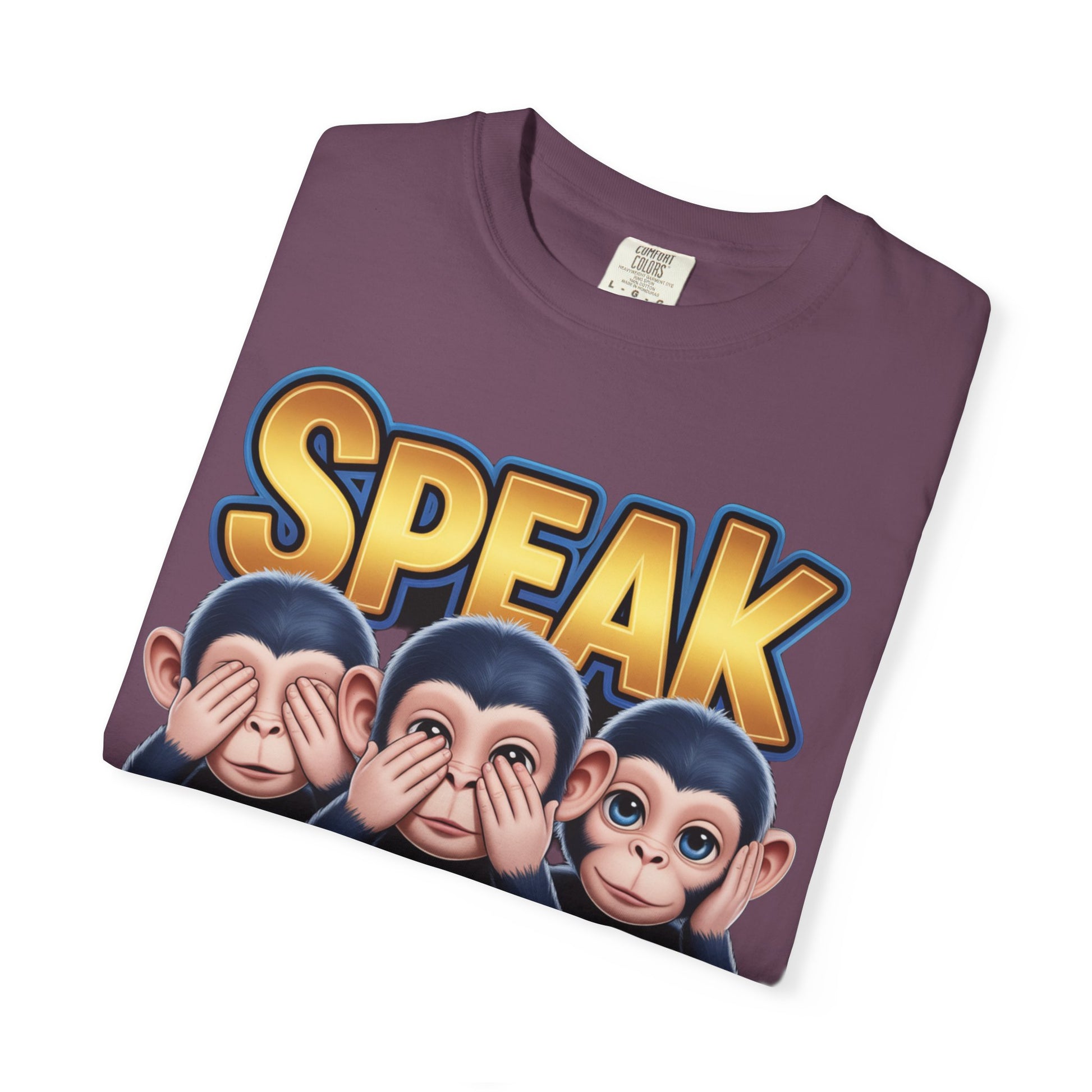 Graphic T-Shirt Speak See Hear No Evil design #2