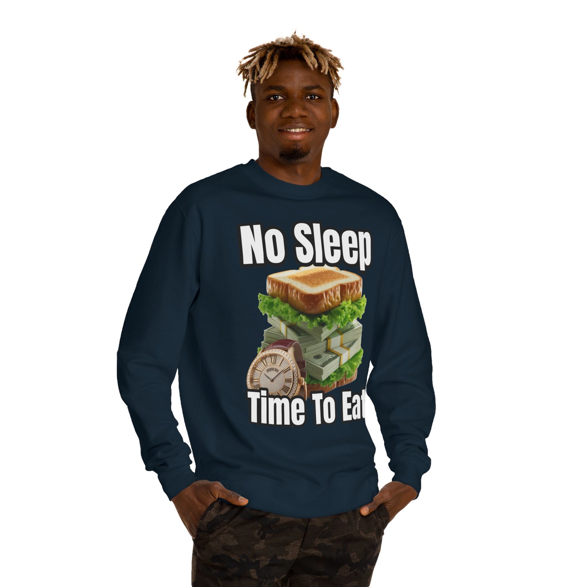 Unisex Sweatshirt No Sleep Time To Eat