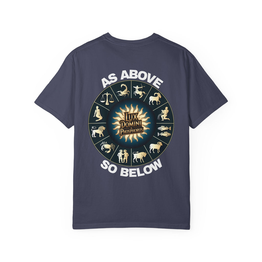 Zodiac Unisex T-Shirt - As above so below design
