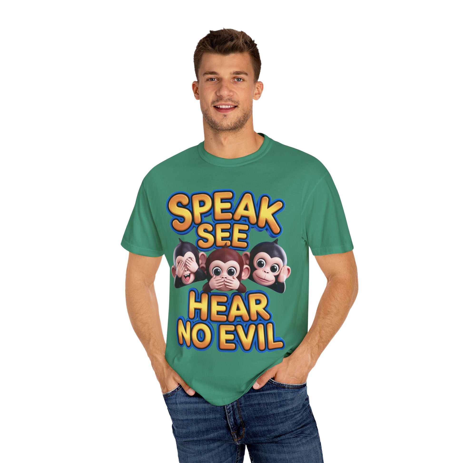 Graphic T-Shirt Speak See Hear No Evil