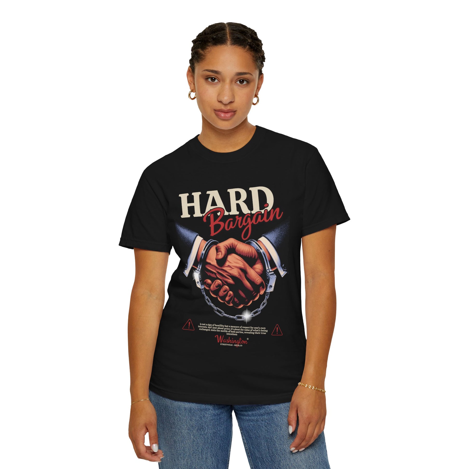 Garment-Dyed T-shirt Hard Bargain Graphic Tee