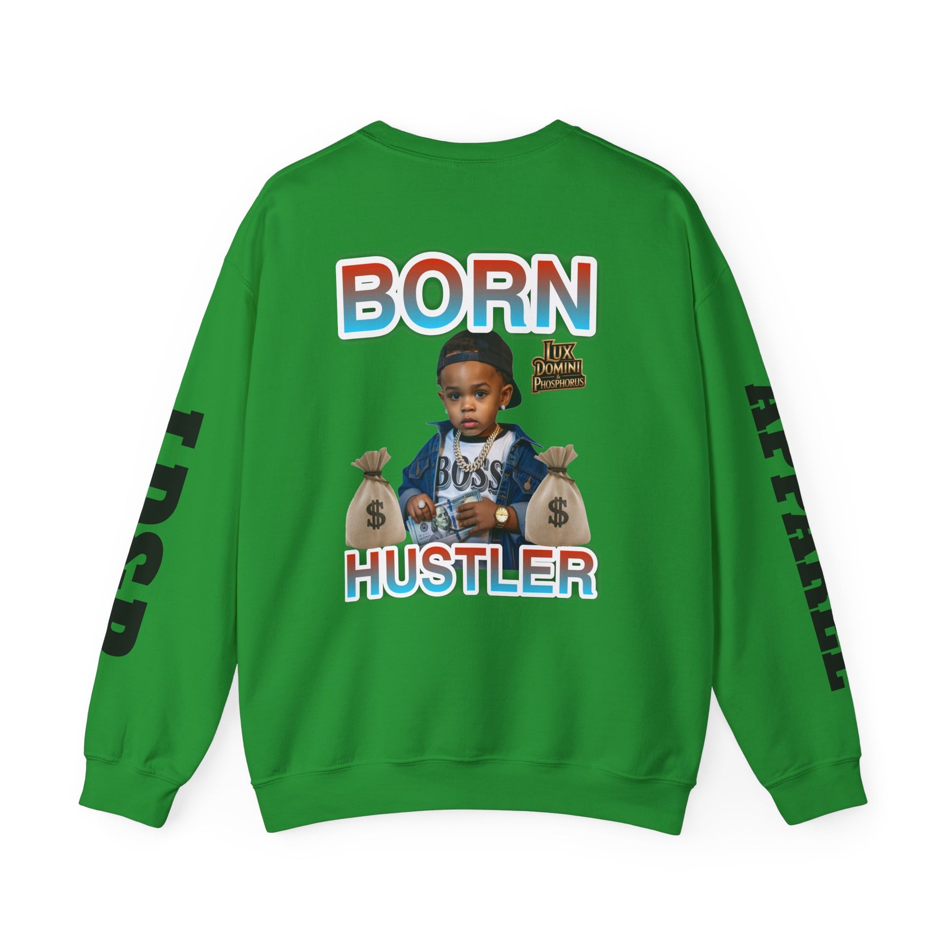 Crewneck Sweatshirt - Born Hustler LD&P Apparel