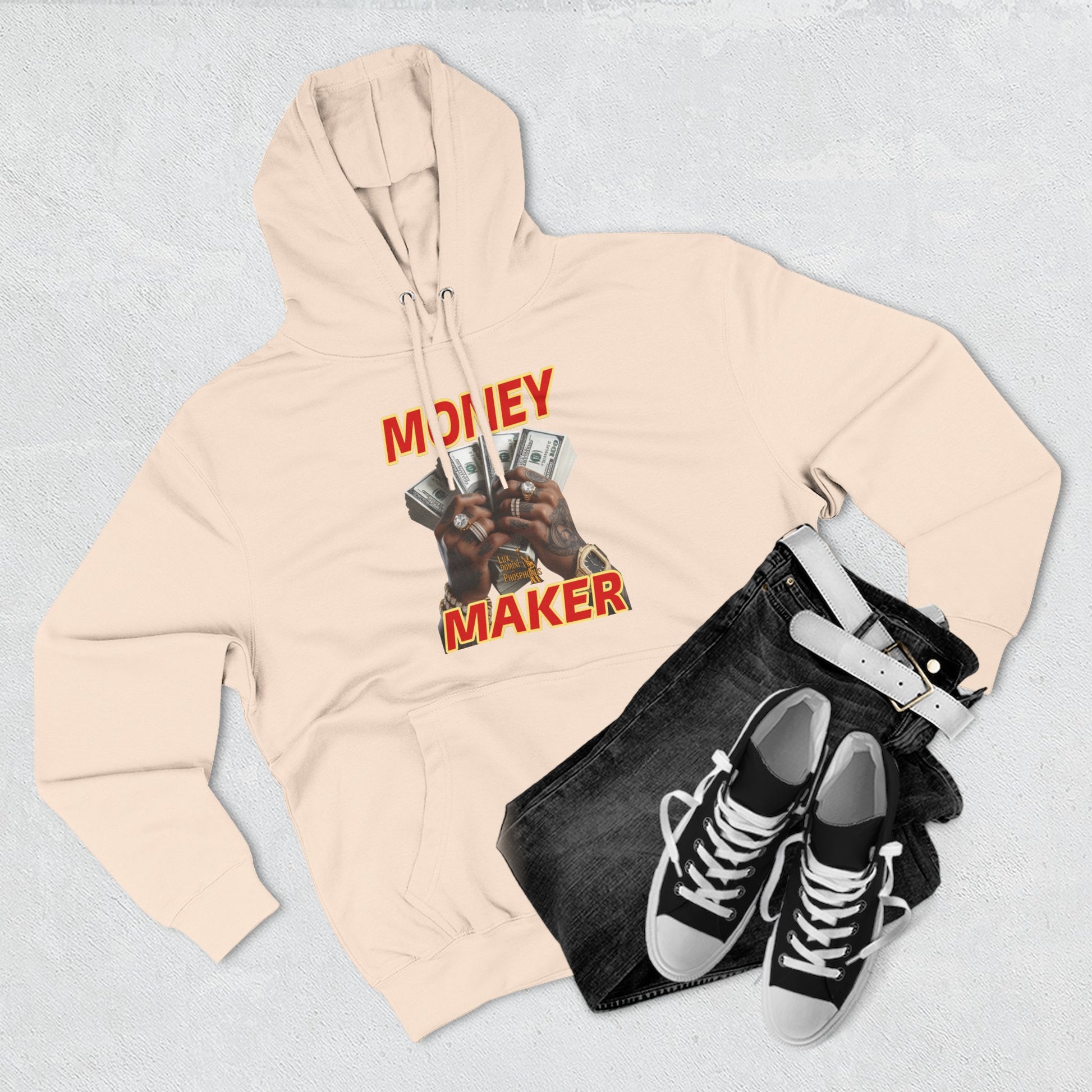 Fleece Hoodie - Money Maker Design