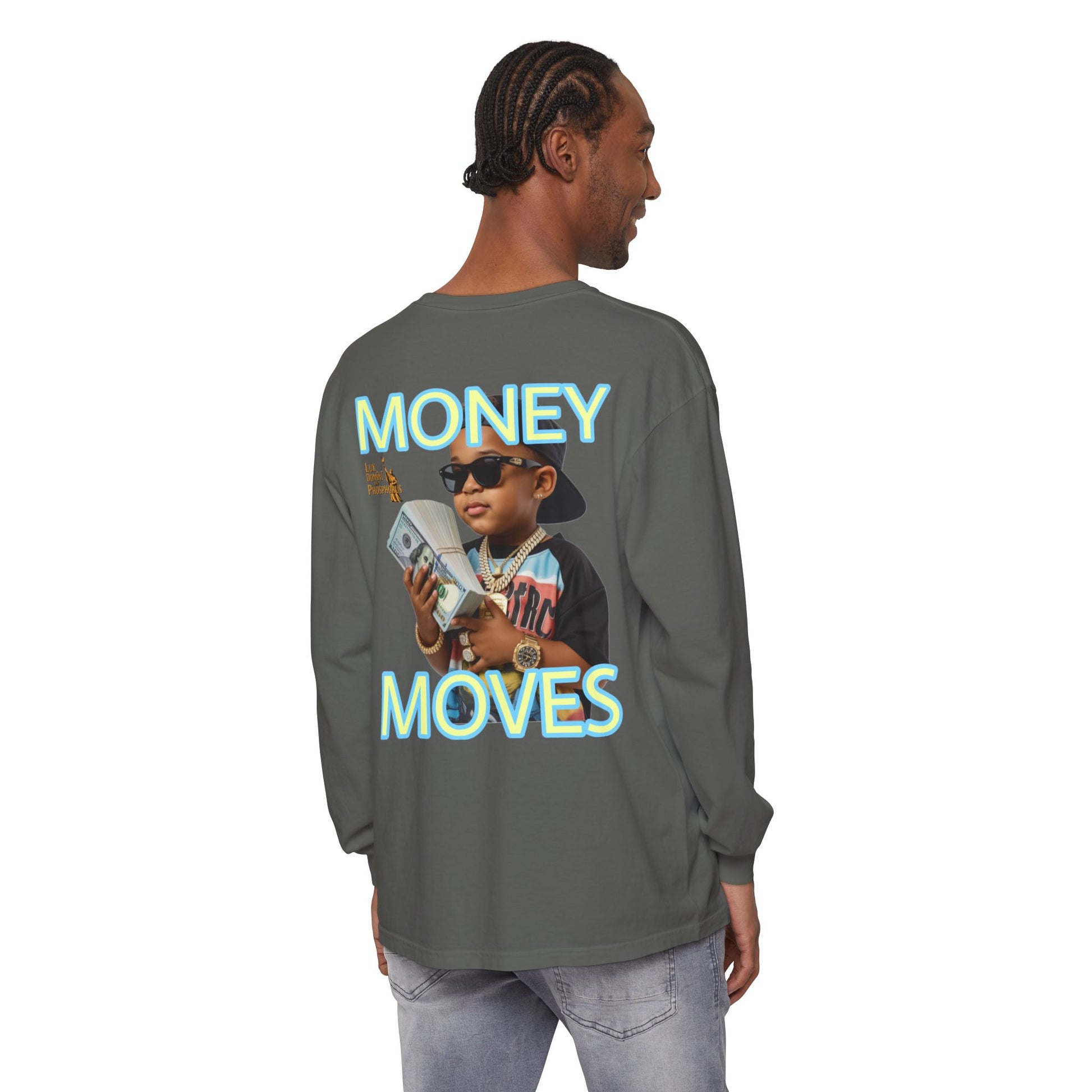 Long Sleeve T-Shirt - Money Moves LD&P APPAREL