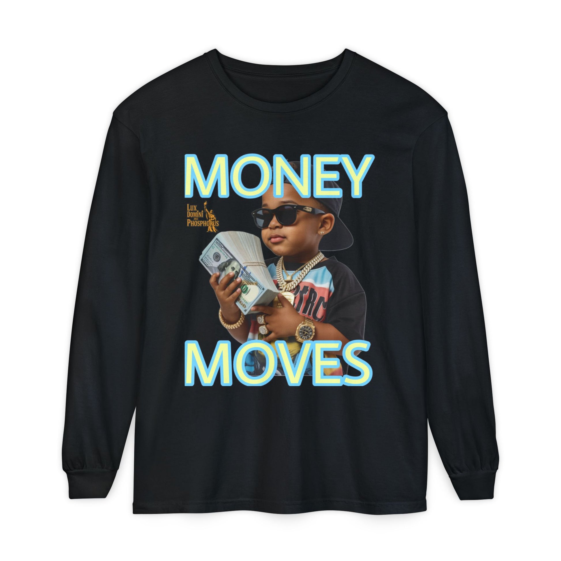 Long Sleeve T-Shirt - Money Moves LD&P APPAREL