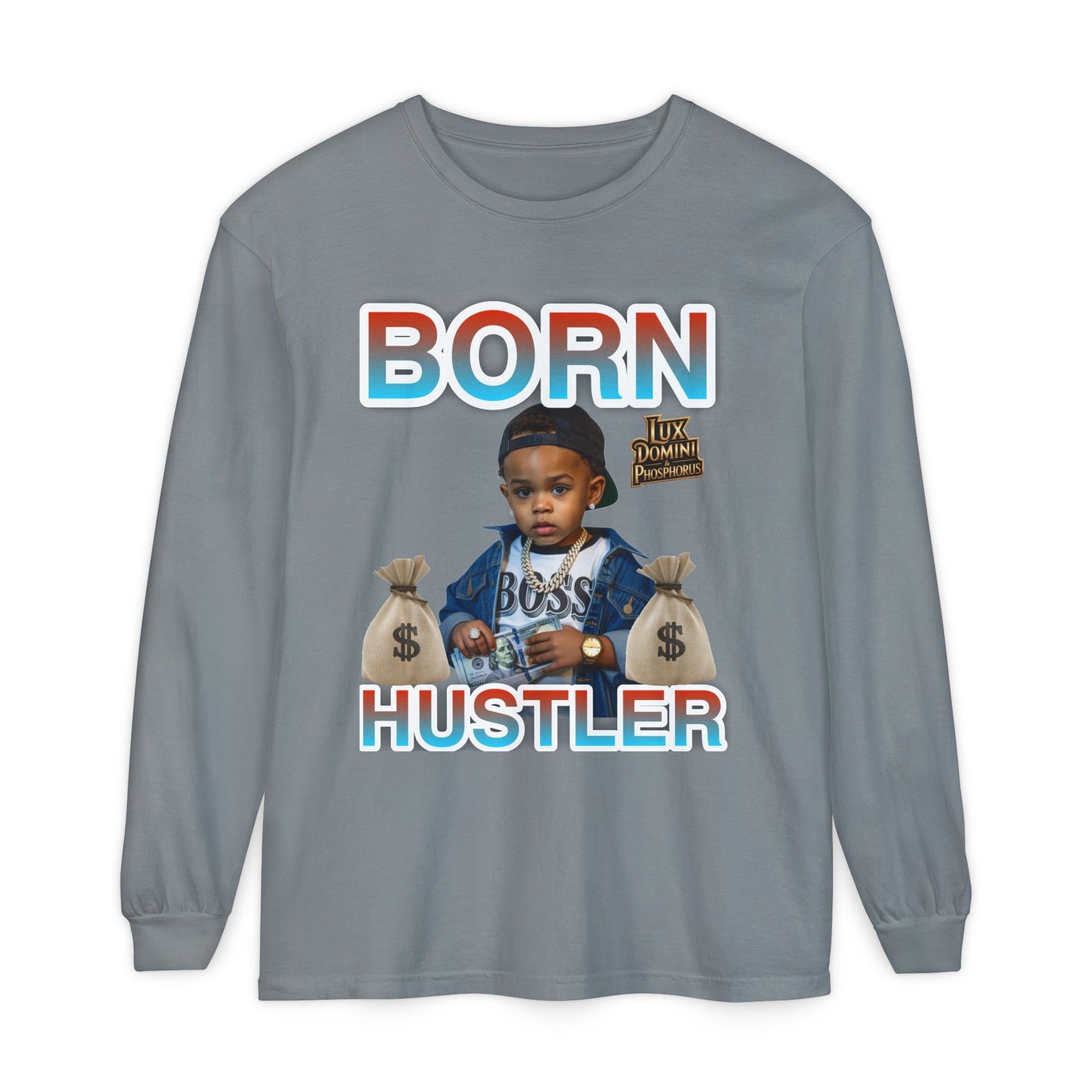 Long Sleeve T-Shirt Born Hustler Apparel
