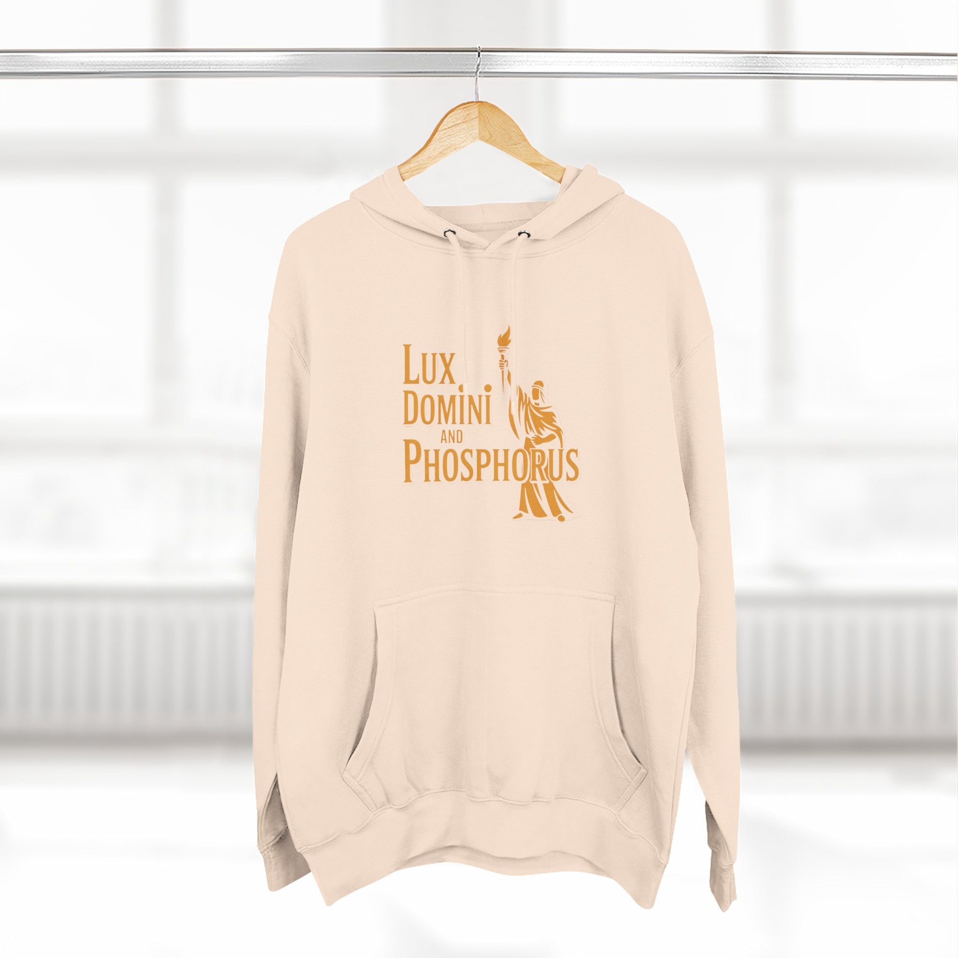 Fleece Hoodie Lux Domini and Phosphorus Apparel Design