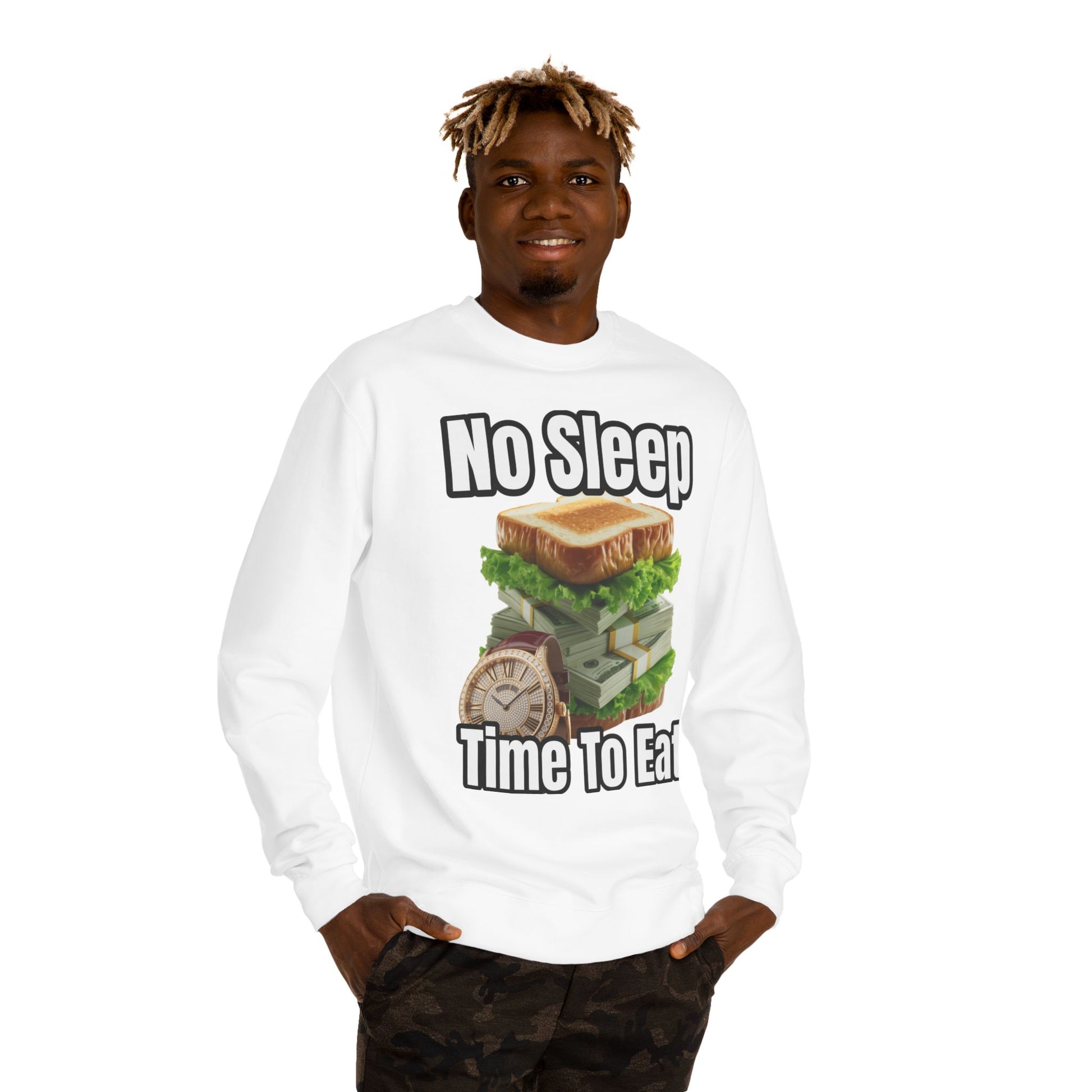 Unisex Sweatshirt No Sleep Time To Eat