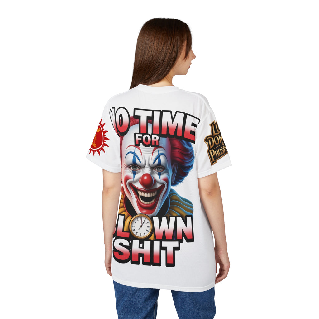 T-Shirt No Time For Clowns Unisex white