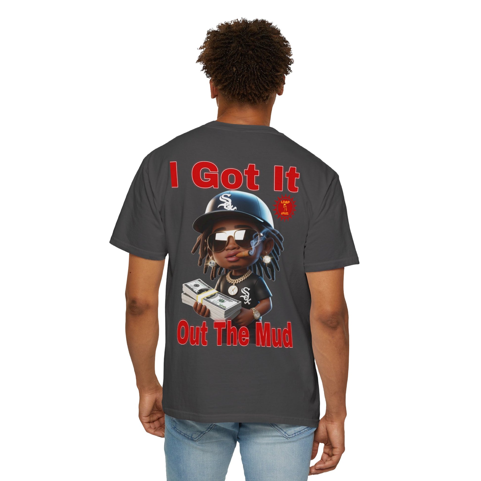 T-Shirt Out The Mud Hustler - Unisex Garment-Dyed