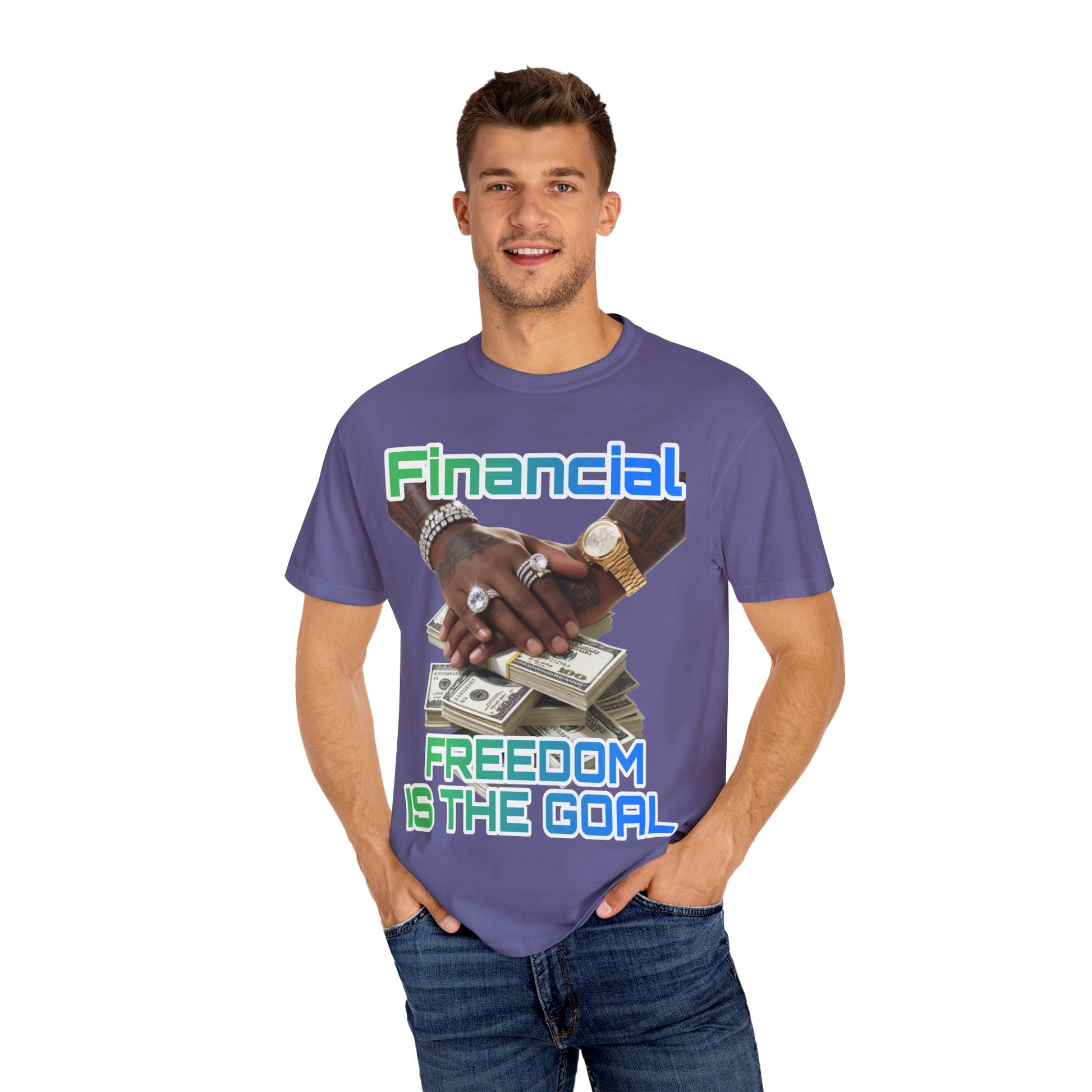 Financial Freedom Unisex T-shirt - 'Financial Freedom is The Goal' Design