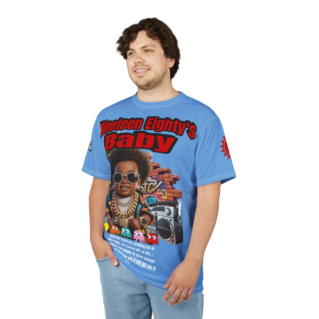 Nineteen Eighty's Baby Graphic Tee LD&P APPAREL Light Blue