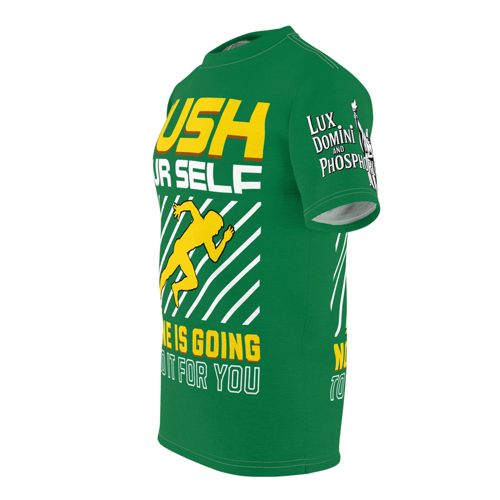 Push Yourself Graphic Tee LD&P APPAREL DESIGN Green