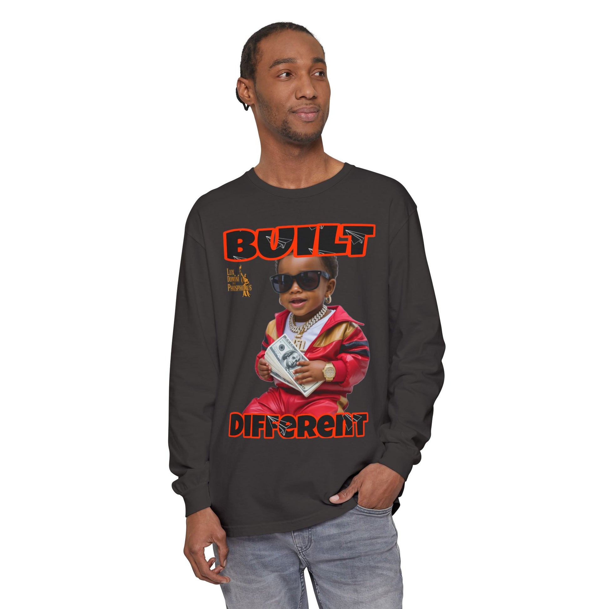 Long Sleeve T-Shirt - Built Different LD&P Apparel Design