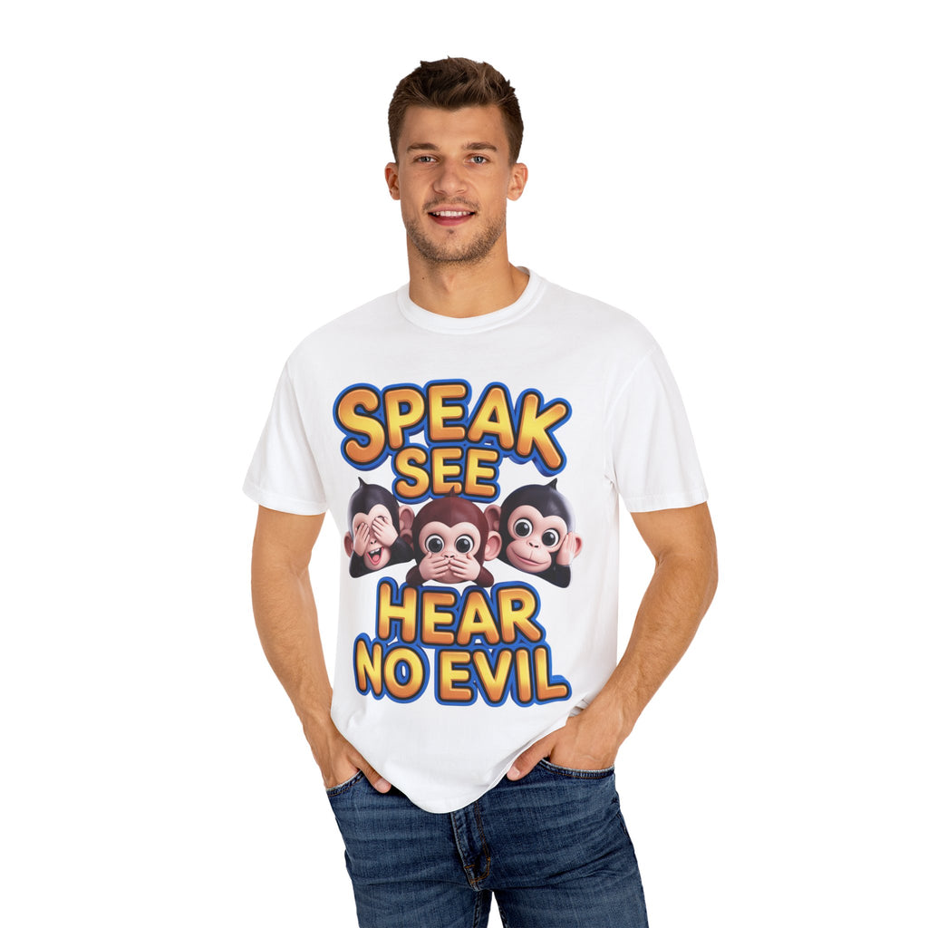 Graphic T-Shirt Speak See Hear No Evil