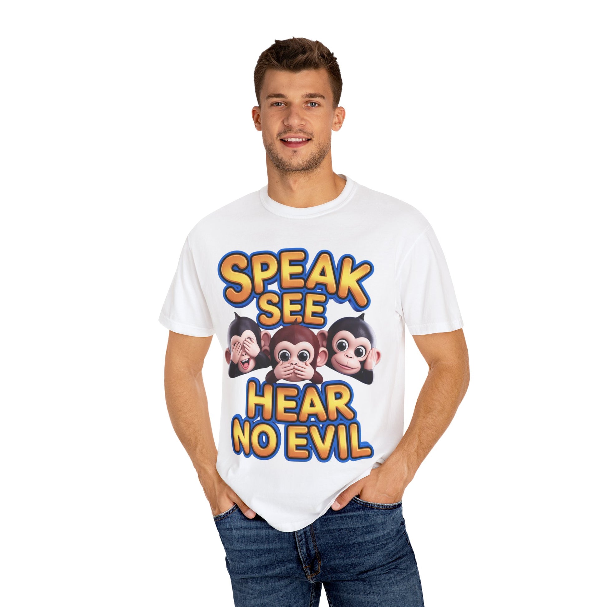 Graphic T-Shirt Speak See Hear No Evil