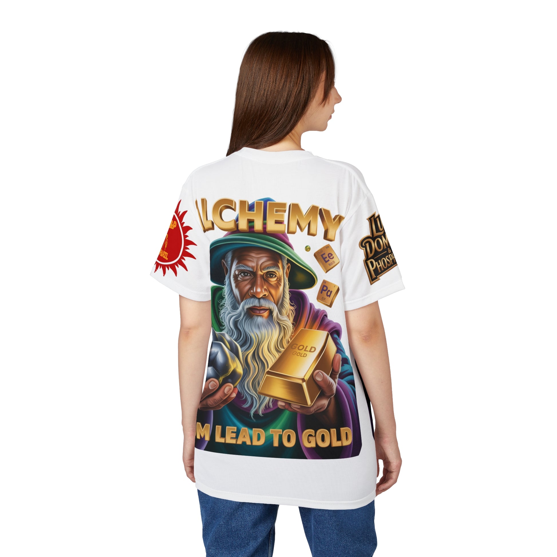 Alchemy Unisex Cut & Sew Tee white