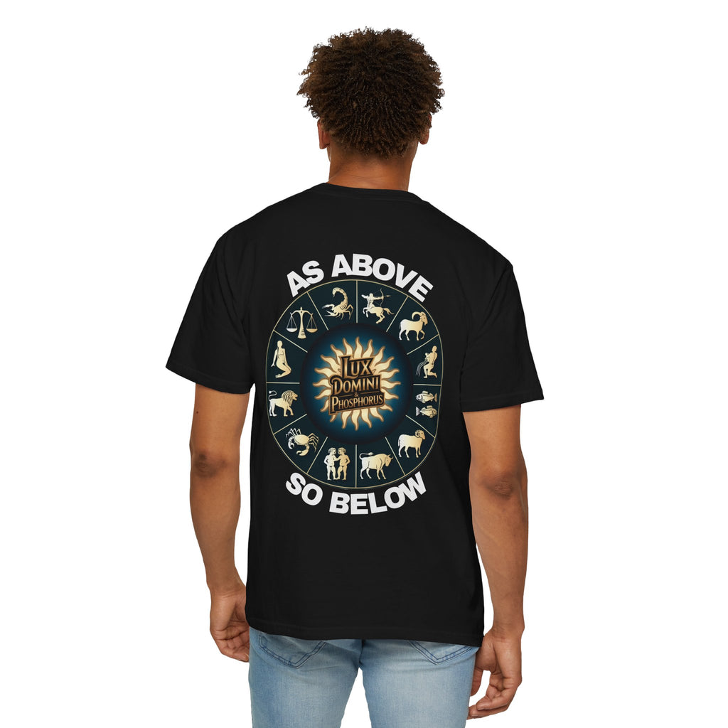 Zodiac Unisex T-Shirt - As above so below design