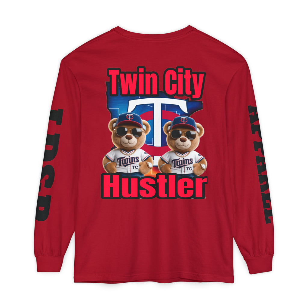 Twin City HUSTLER Long Sleeve T-Shirt - Bad Temper Design