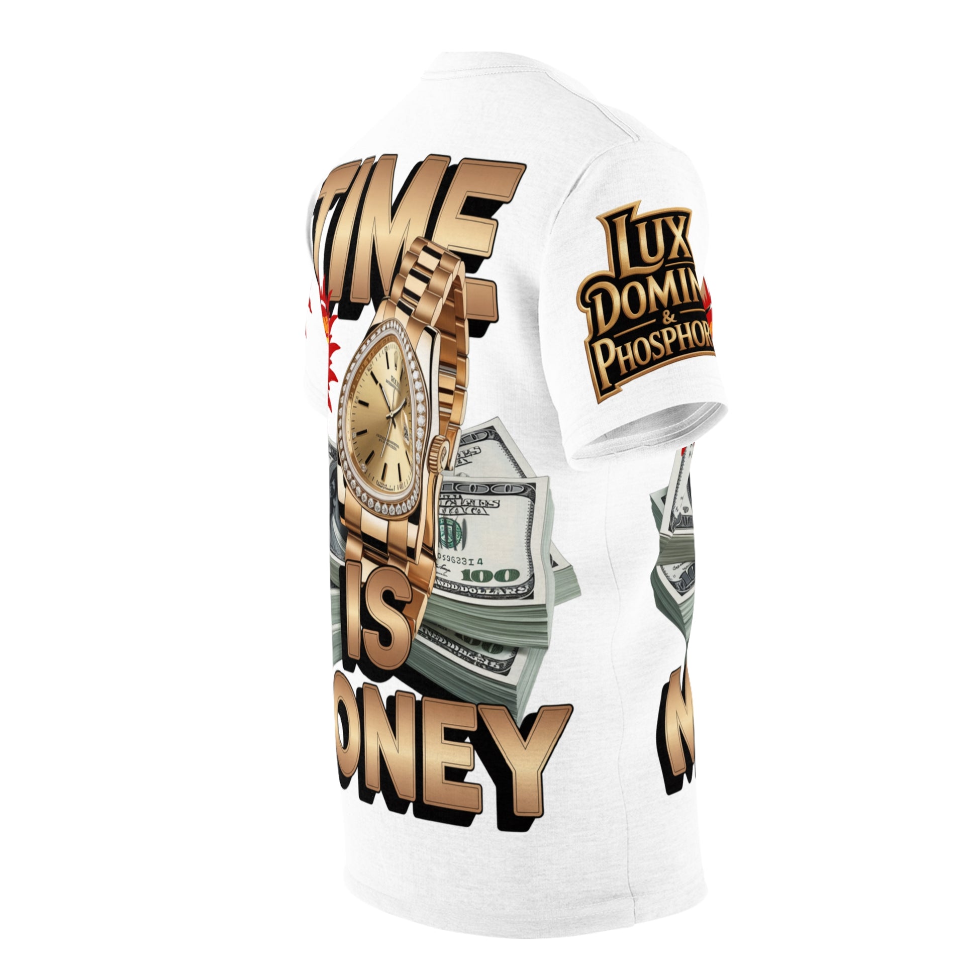 Time Is Money Unisex Tee - LD&P Apparel Design white
