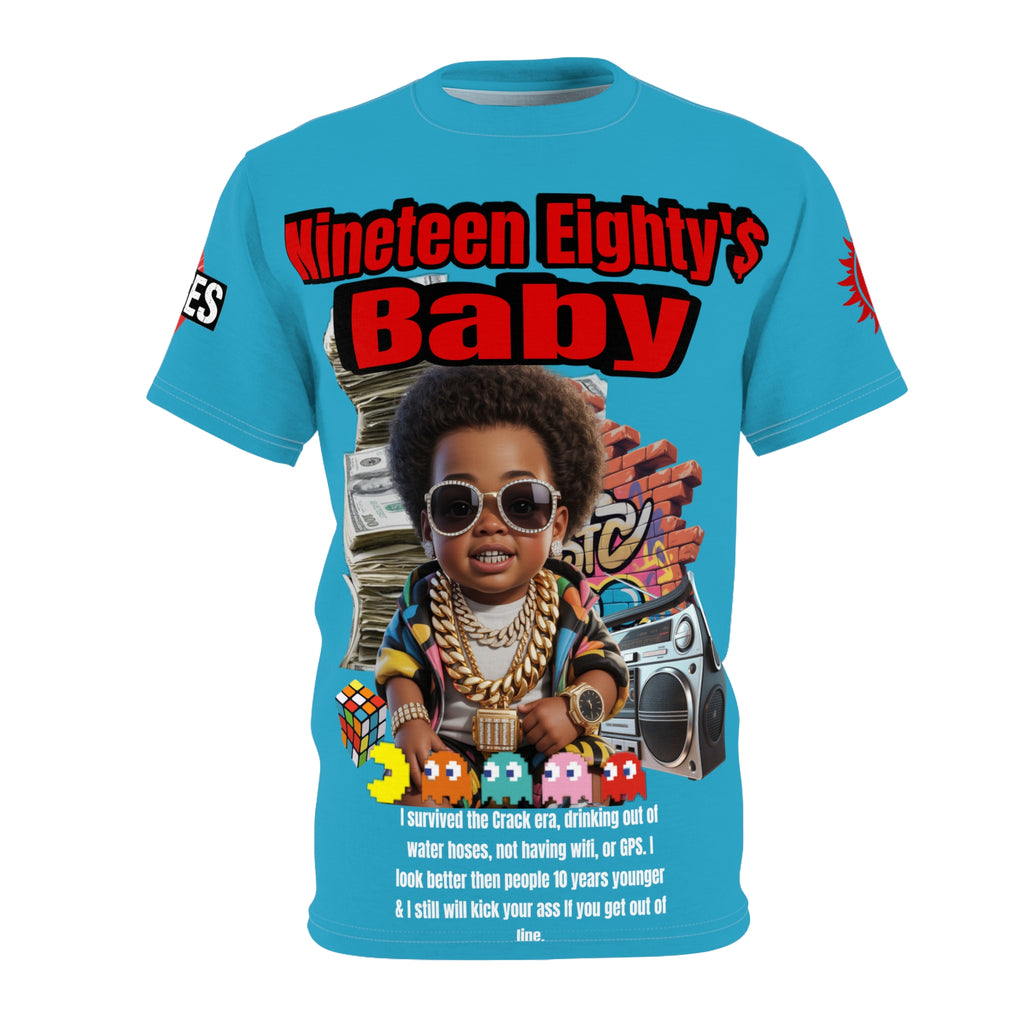 Nineteen Eighty's Baby Graphic Tee LD&P APPAREL Turquoise